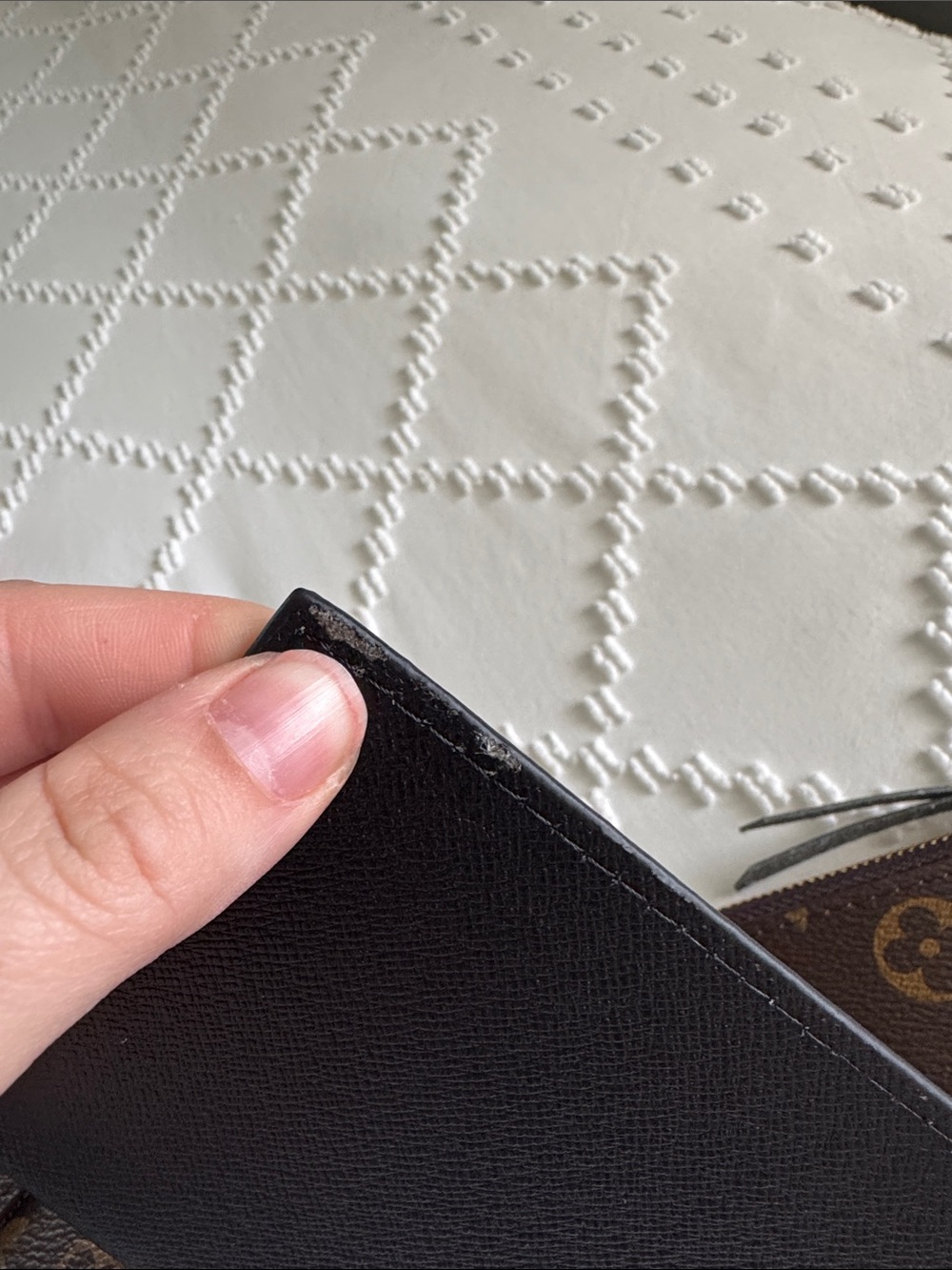 Louis Vuitton Brown Monogram Chain Wallet with Gold Hardware - Picture 5 of 10